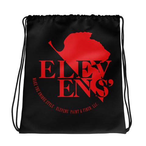 NERV Logo Black Drawstring Bag