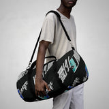 Elevens' Black Pattern Duffle Bag