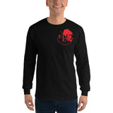 NERV Logo Long Sleeve T-Shirt - Red on Black or White