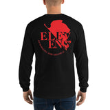 NERV Logo Long Sleeve T-Shirt - Red on Black or White